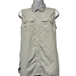 Eddie Bauer Women’s Travex Mountain Ripstop Sleeveless Shirt Seafoam Green S